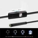 Endoskopkamera 7mm 3i1 microUSB USB Type-C IP67 LED mini inspektionskamera med blødt kabel til Android PC længde 1m 2