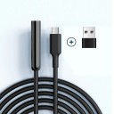 Endoskopkamera 7mm LED 2i1 microUSB Type-C Vandtæt Minikamera til Android PC Blødt Kabel 5m 2