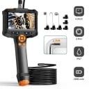 Endoskop 4,3" display 1080p dobbeltlinse med LED 8 mm IP67 vandtæt inspektionskamera med fast kabel 5m 4
