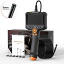 Dubbelt endoskop 4,3" 1080p med LED 8 mm lins IP67 vattentät displayinspektionskamera med 1 m fast kabel utan behov av Wi-Fi 2