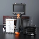 Dubbelt endoskop 4,3" 1080p med LED 8 mm lins IP67 vattentät displayinspektionskamera med 1 m fast kabel utan behov av Wi-Fi 3