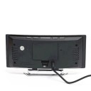 Digital väckarklocka med LED-display 17,6 x 8,3 x 6 cm Svart hölje USB-ström eller batteri Temperatur Datum 3 larm Ljusstyrka 12/24 timmars 6