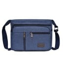 Unisex plátěná taška přes rameno 31×11×24 cm Ležérní batoh a crossbody kabelka Pánská dámská cestovní brašna Peněženka do města i na výlety 3
