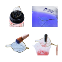 UV-hartslim för trådblomstillverkning Transparent UV-harts Högglanskristallsmycken Ultraviolett härdning DIY 4