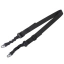 2-punkts gevärsrem 135 x 3,8 cm Justerbar taktisk rem med metallspänne Neutrala färger Slitstarkt material Militär användning Jakt 2