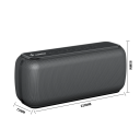 Bärbar Bluetooth-högtalare 60W TWS Vattentät IPX5 Subwoofer 6600mAh Typ-C FLAC APE MP3 AUX TF 3 ljudlägen Stereo Basläge 6