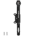 Cykelhandpump med mätare 275 x 37,8 mm bärbar högtrycksdäckpump Presta Schrader AV FV legeringskropp för cykel 2