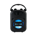 Trådlös Bluetooth 5.0 Karaoke-högtalare Bärbar Dubbel Stereohögtalare LED-ljus FM-radio Stark Bas 500mAh Hemmaljud 1