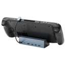6-i-1-dockningsstation för Steam Deck 13,5 x 5,5 x 3,5 cm HDTV 60Hz 3x USB 3.0 PD 100W RJ45 1000 Mbps kompakt stativ med Gigabit Ethernet 2