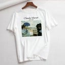 Vit T-shirt för kvinnor med tryck B251 3