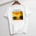 Vit T-shirt för kvinnor med tryck B251 4