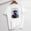 Vit T-shirt för kvinnor med tryck B251 5
