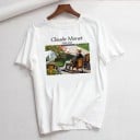 Vit T-shirt för kvinnor med tryck B251 9