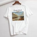 Vit T-shirt för kvinnor med tryck B251 10
