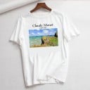 Vit T-shirt för kvinnor med tryck B251 11