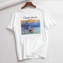 Vit T-shirt för kvinnor med tryck B251 12