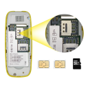 Malý tlačítkový telefon SERVO BM10 2G Dual SIM Bluetooth 3.0 Slot na microSD 0,3MP fotoaparát Odnímatelná baterie 600 mAh Micro USB 13