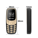 Malý tlačítkový telefon SERVO BM10 2G Dual SIM Bluetooth 3.0 Slot na microSD 0,3MP fotoaparát Odnímatelná baterie 600 mAh Micro USB 15