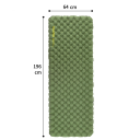 Ultralätt uppblåsbart liggunderlag 196x64x8 cm Campingmadrass med R-värde 4,6 Hopfällbar friluftsutrustning upp till -20 °C Camping 7