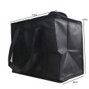 Hopfällbar termospåse 41x26x33 cm bärbar isolerad väska neutral färg stor väska för mat dryck shopping picknick resor bil 10