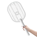 Raquette électrique anti-moustiques 3 en 1 3000V avec lumière LED Chargement USB-C Réseau de sécurité Extra puissance Attire et élimine les insectes 3