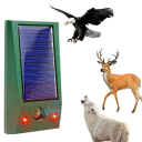 Solárny ultrazvukový odpudzovač holubov s LED svetlom IP58 Vodeodolný Blikajúci elektronický plašič vtákov Záhradná ochrana proti škodcom 5