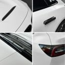 Matná bílá fólie na auto 20x150cm Samolepicí vinylová ochranná fólie pro karoserii a motorky 2