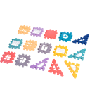 104 bucăți set de construcție cu feronerie pentru copii Micro blocuri Puzzle piese de asamblare Construirea de case mari Băieți și fete Jucărie arhitecturală 2