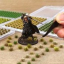 104 kpl staattisia nurmikoita Itsekiinnittyvä Mallinnusmaisema Miniatyyri pensaat Fantasia Diorama 5