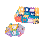 104 pcs de blocos de construção com janelas para crianças Micro blocos Puzzle peças de montagem Criação de casas grandes Rapazes e raparigas Brinquedo 3