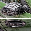 Lesklá černá autofólie 20x150 cm s efektem kovaného karbonu Samolepicí PVC fólie pro auto a motorku 3