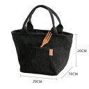 Termoväska 20x16x20 cm Neutrala färger Kompakta mått Isoleringslager Dragkedja Bärbar för mat Luncher Picknick Resor 9