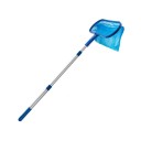 Poollövnät med teleskophandtag 46-105 cm djup smutspåse SPA- och dammrengöring Löv- och skräpskimmer 1