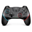 Trådlös spelkontroll för Nintendo Switch svart med blå-röda detaljer 6-axlig gyroskop 1