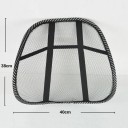 Nätryggstöd 38x40 cm för kontorsstol och bil Ergonomisk förstärkning med massagefunktion och ventilation 3