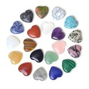 Set med 10 naturliga kristaller Rosenkvarts Hjärta Heminredning Chakrastenar Reiki Healing mineraler Färgglada ädelstenar 12