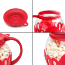 Popcornbehållare i silikon för mikrovågsugn 21,5 x 10 x 16,5 cm Hälsosam popcornberedning Återanvändbar skål 5