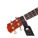 Gitarrremset 10 st. i gult PU-läder och bomull med plektrum och tillbehör för ukulele och basgitarr med plektrumfodral 2