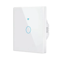 Smart Touch-väggströmbrytare WiFi 220V 1-gångs 433MHz Modern glaspanelstyrning via iOS Android Smart Home-app 2