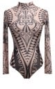 Body de manga larga para mujer B799 1