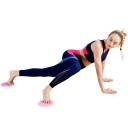 Set med 2 glidskivor styrketräningsdynor för magmuskler och helkropp färgglada glidskivor för fitness och yoga 12