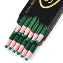 Set med 12 kritpennor, 170 x 8,5 mm, raderbara tygpennor, lapptäcke, sömnad, gör-det-själv-kläder, broderi och skrädderi 6