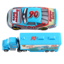 Mack Hauler och Ponchy Wipeout Set Disney Pixar Bilar 2 3 Leksakslastbil och racerbil Metallleksaksbil Filmkaraktärer för barn 4