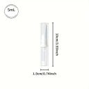 Distributeur de crème ou de sérum 5 ml 10 x 1,9 cm Flacon rechargeable avec embout applicateur et fond sous vide Emballage réutilisable 5