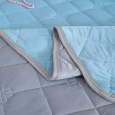 Svalkande sommarfilt 200 x 230 cm med tre lager som andas Sommarfilt för varma nätter Vändbar design 7