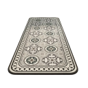 Halkfri matta 50 x 160 cm retro kakelmönster absorberande lång matta för kök badrumsmatta entrématta heminredning 1