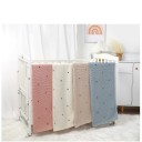 Stickad bomullsfilt för baby 70x90 cm Babyfilt för barnvagn Spjälsängar Färgglatt mönster Nyfödda Spädbarn Sover 6