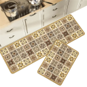 Halkfri matta 50x80 cm retromönster köksmatta badrumsmatta dörrmatta mjuk absorberande matta för hemmet 3