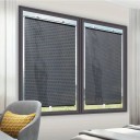 Mörkläggningsrullgardin utan borrning 40x125 cm Perforerat mönster Fönsterrullgardin Med sugkoppar Inredningstillbehör Heminredning 5