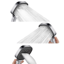 Duschkopf 13 cm mit Filter 3 Modi Regen Nebel Mix Energiesparende Massage-Handbrause Hochdruck Kopf mit Silikondüsen 7